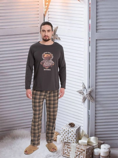 Пижама мужская, домашний костюм, ХЛОПОК 100%
