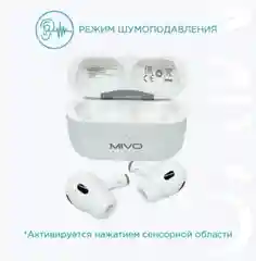 Белый наушники беспроводные MIVO MT-11 Pro