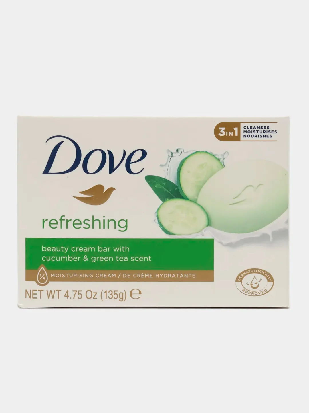 Зеленый мыло Dove, различные ароматы, 135 г