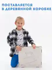 Деревянный гараж для машинок, конструктор
