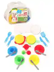 Набор посуды для кукол в сумочке 27 шт Green Plast НП027