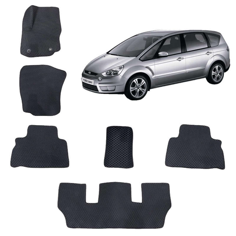 3-D Автомобильные EVA коврики в салон для Ford S-max (1) / Ford Galaxy (1)