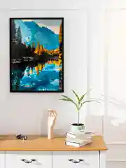 Картина по номерам на холсте с подрамником 40*50 "Тишина в лесу"