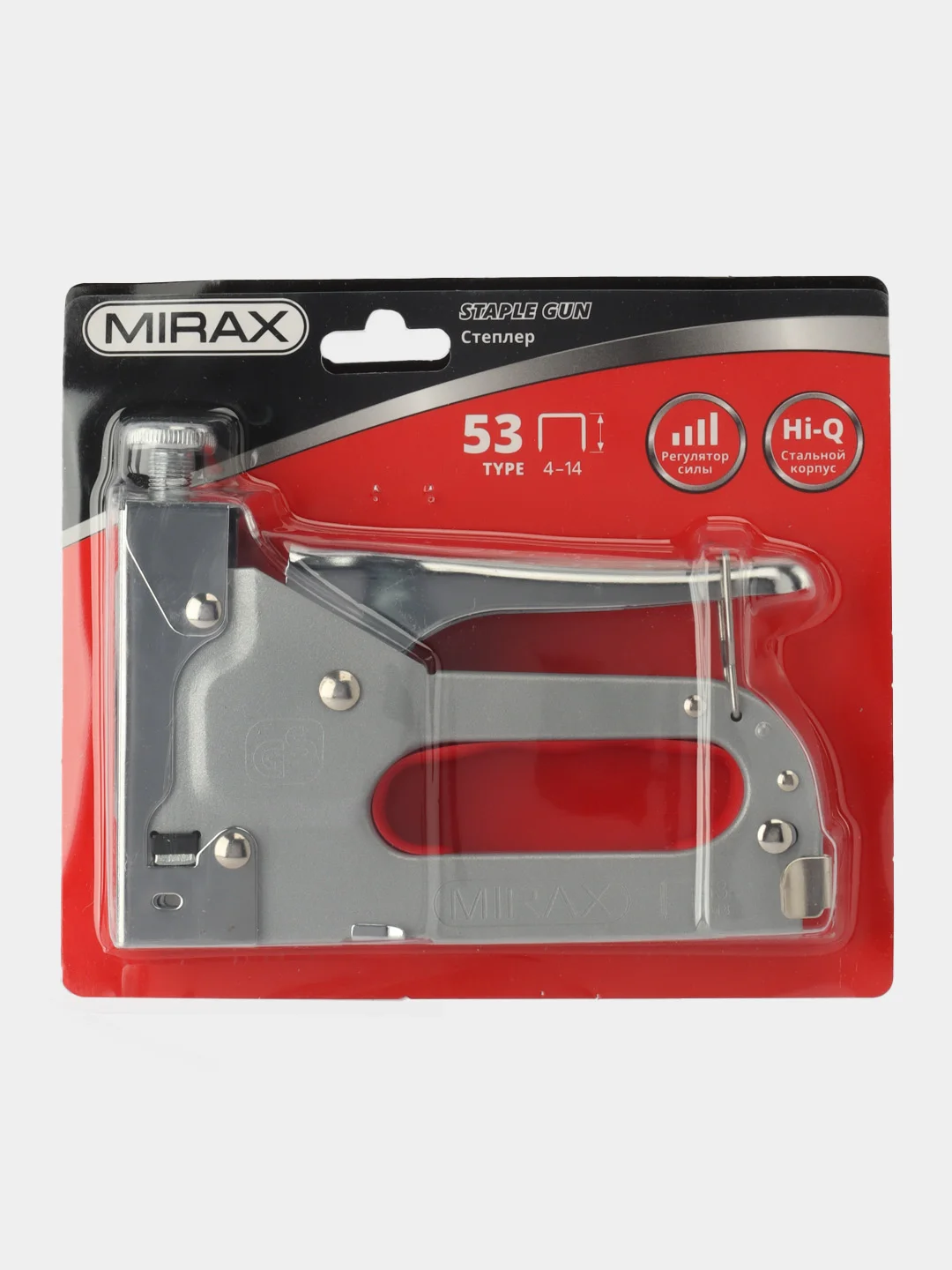 Стальной степлер MIRAX X-53, тип 53 (3144) Скобозибовной пистолет, мебельный