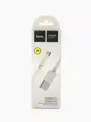 Белый кабель зарядный HOCO X5 (Micro-USB/Type-C/Lightning) для Android и Apple iPhone