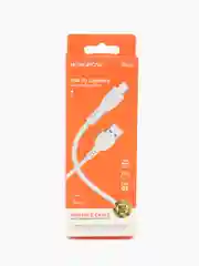 Белый кабель зарядный Borofone BX51 (до 3A, Type-C, MicroUSB, Lightning для Android и iPhone)