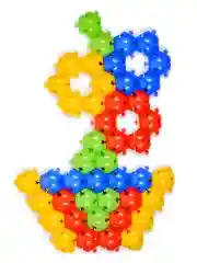 Мозаика детская напольная d 4,6 см, 80 штук разноцветная