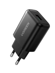 Зарядное устройство UGREEN CD122 (70273) USB-A QC 3.0 18W Fast Charger EU. Цвет: черный