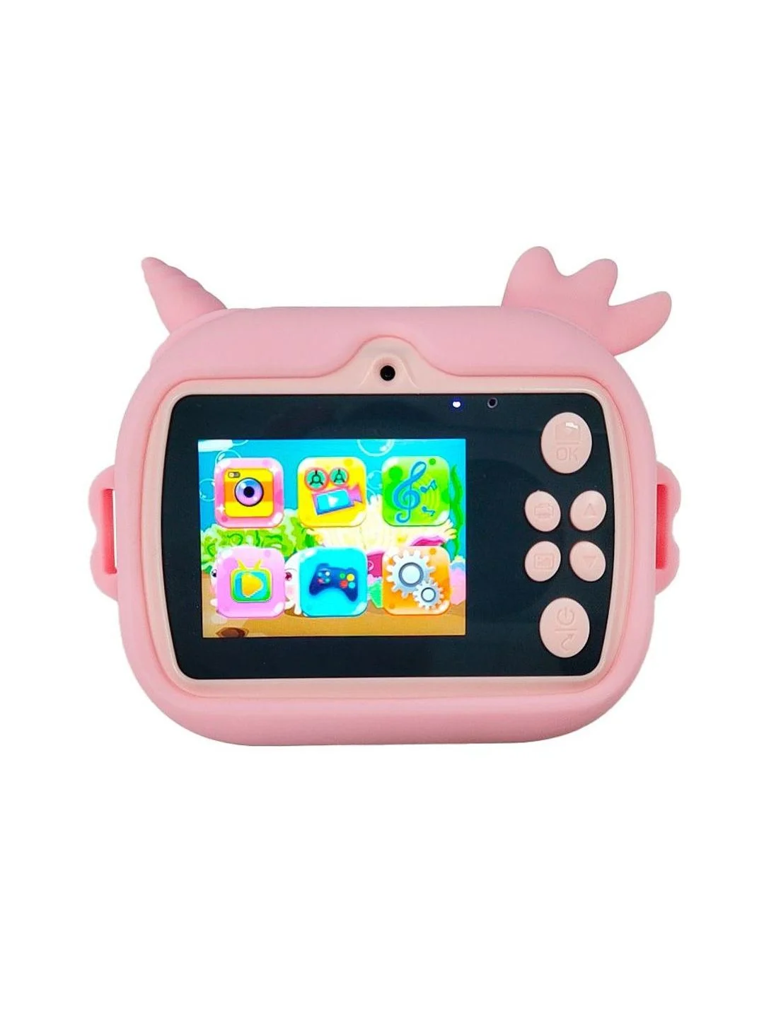 Розовый детский фотоаппарат мгновенной печати Kid Joy Print Cam, единорог (KDJ-P14)