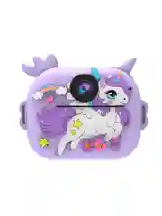 Розовый детский фотоаппарат мгновенной печати Kid Joy Print Cam, единорог (KDJ-P14)