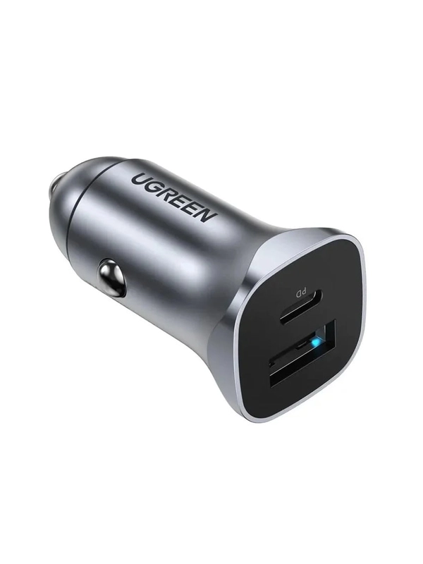 Автомобильное зарядное устройство UGREEN CD130 (30780) USB-C PD+USB-A QC 24W