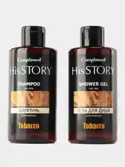 Compliment Набор мужской His Story № 996 Tobacco, гель для душа 320 мл + шампунь 320 мл,