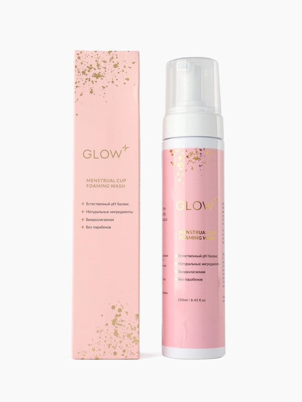 GLOW CARE / Натуральная пенка для очищения менструальных чаш, 1 шт