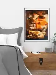 Картина по номерам на холсте с подрамником 40*50 "Львиная семья"