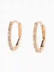 Белый серьги-кольца Swarovski, серьги сваровский, серьги с кристаллами