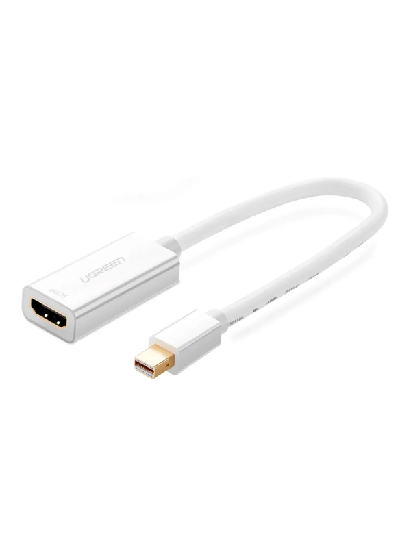 Конвертер UGREEN MD112 (10460) Mini DP to HDMI Female Converter 1080P. Цвет: белый