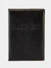 Черный обложка на паспорт