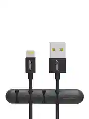 Черный органайзер для кабелей  UGREEN LP114 (30762) Cable Organizer 4 слота 2 шт/упаковке.