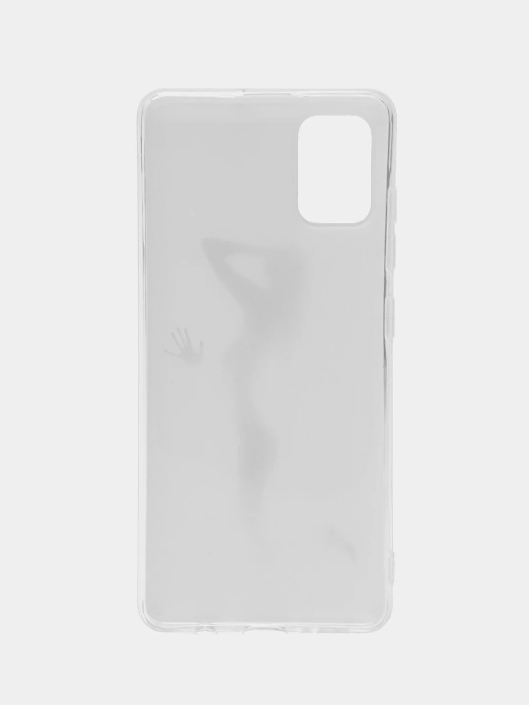 Серый меланж силиконовый чехол на Samsung Galaxy A51 (Самсунг А51)