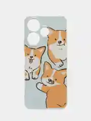 Светло-оранжевый чехол на Redmi Note 13R/Redmi 13/Poco M6 4G / Редми Нот 13R/Редми 13/Поко М6 4G прозрачный