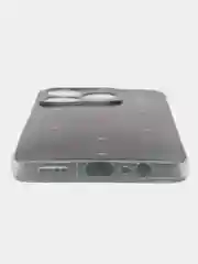 Черный силиконовый чехол на Realme C63 / Реалми C63 прозрачный, с принтом, защита камеры