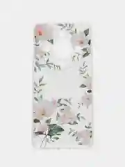 Пастельно-коралловый силиконовый чехол на Honor X9B / Хонор X9B прозрачный, с рисунком, защита камеры