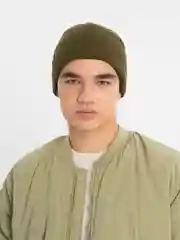 Золотистый хаки шапка мужская зимняя, теплая , с флисовым подкладом, с отворотом