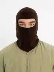Коричневый балаклава флисовая
