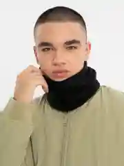 Черный снуд флисовый, унисекс