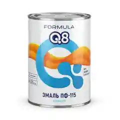 Эмаль ПФ-115 алкидная Formula Q8, глянцевая, 0,9 кг, голубая