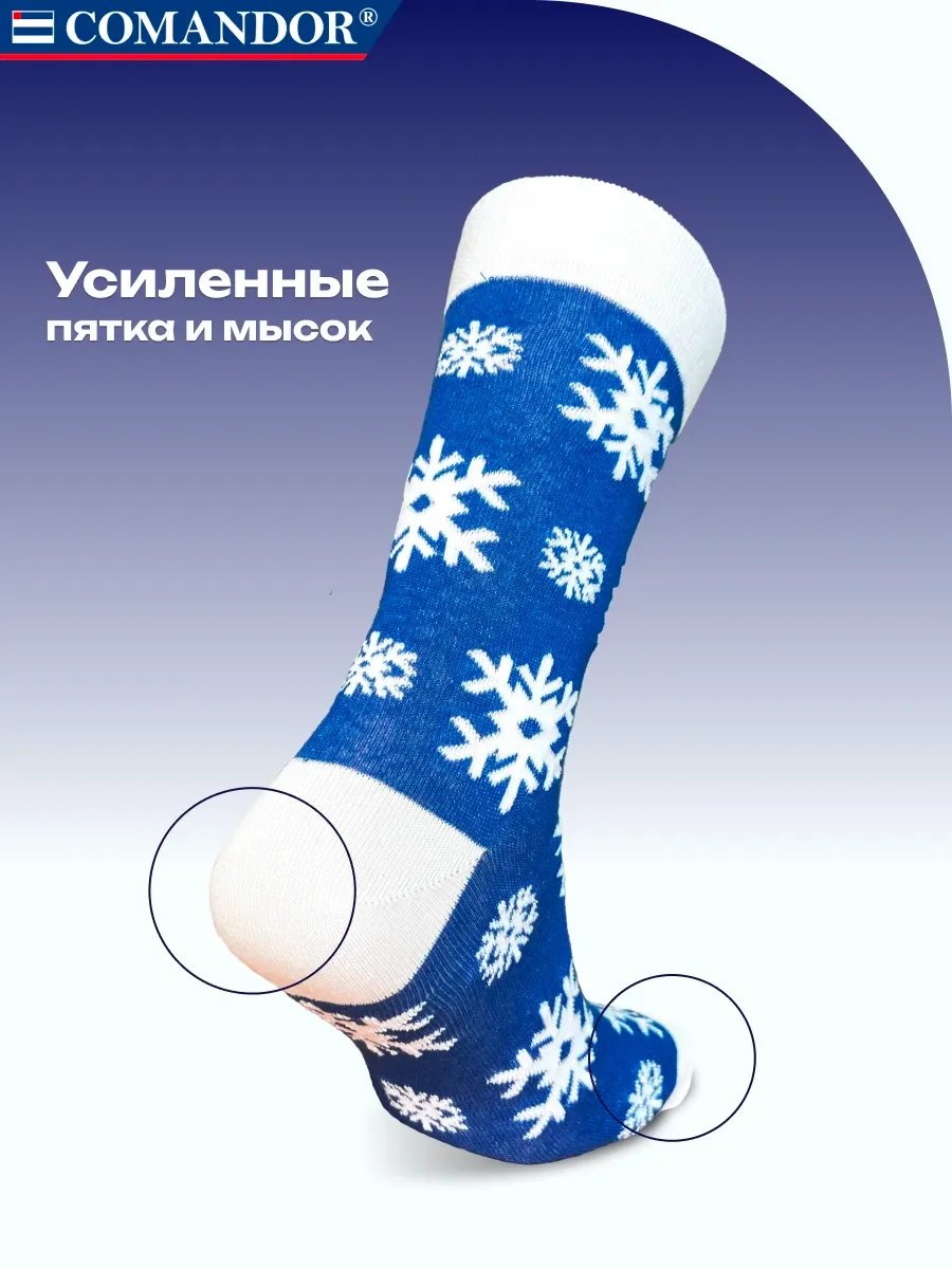 Синий носки новогодние набор 2 пары