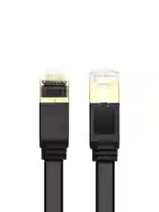 Черный кабель UGREEN NW106 (11276) Cat 7 U/FTP Lan Cable Flat Design. Длина: 1,5м. Цвет: черный