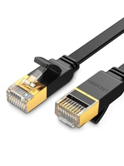 Кабель UGREEN NW106 (11276) Cat 7 U/FTP Lan Cable Flat Design. Длина: 1,5м. Цвет: черный