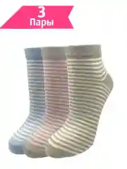 Носки женские  3 пары, средние, хлопок