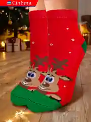 Красный носки новогодние