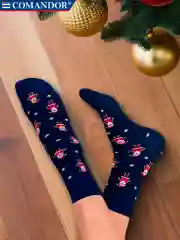Темно-синий носки новогодние 3 пары