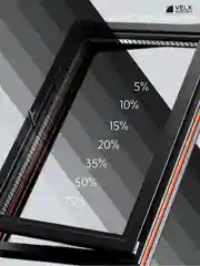 Пленка тонировочная оконная "VELX EUROWIN" 75% Сharcol (0.75м х 3м)