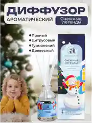 Синий ароматический диффузор для дома с палочками, аромадиффузор Новый год