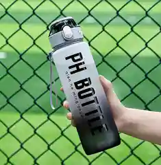 Серый спортивная бутылка 1000мл/1л