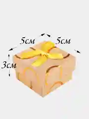 Желтый коробка подарочная для бижутерии
