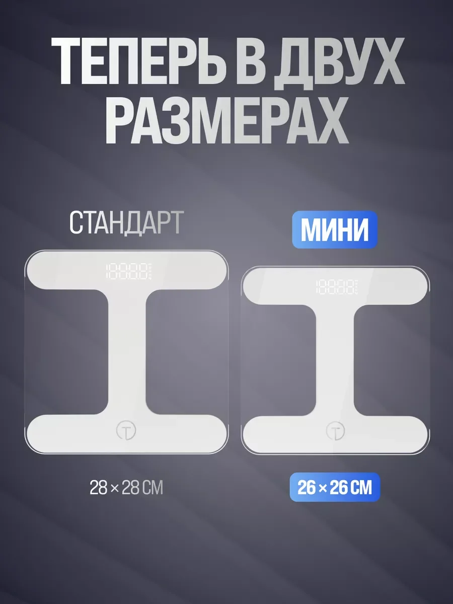 Белый весы напольные электронные Titan Electronics 05 MINI, 2 показателя, до 180 кг
