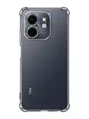 Прозрачный чехол для Infinix Smart 9, HOT 50i противоударный силиконовый BROSCORP с углами, карманом