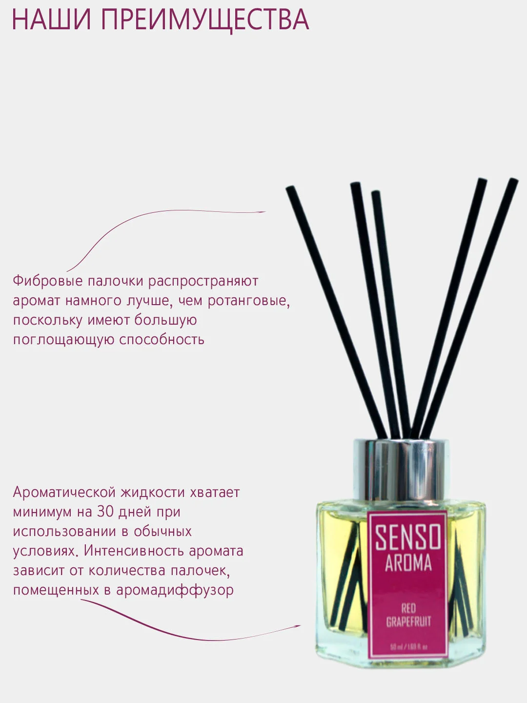 Светло-оранжевый ароматический диффузор для дома, с палочками, аромадиффузор, 50 мл