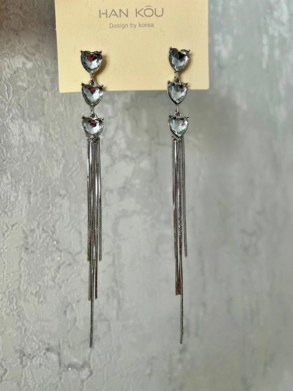 Серьги длинные вечерние женские