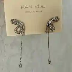 Серый серьги длинные вечерние женские