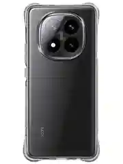 Прозрачный чехол для Xiaomi Redmi Note 14 Pro Plus противоударный силиконовый BROSCORP, защита углов