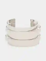 Серебряный женский многослойный браслет - манжета