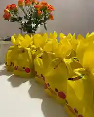 Желтый маленький подарочный пакет для детского сада, 5 шт