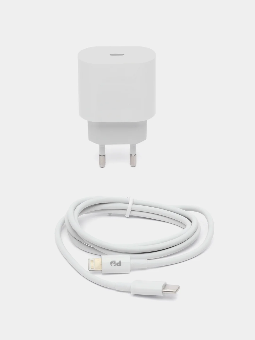 Блок питания для iphone, 20W, с быстрой зарядкой, с кабелем Type-C - Lightning