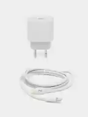 Блок питания для iphone, 20W, с быстрой зарядкой, с кабелем Type-C - Lightning